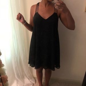 Express strappy black dress